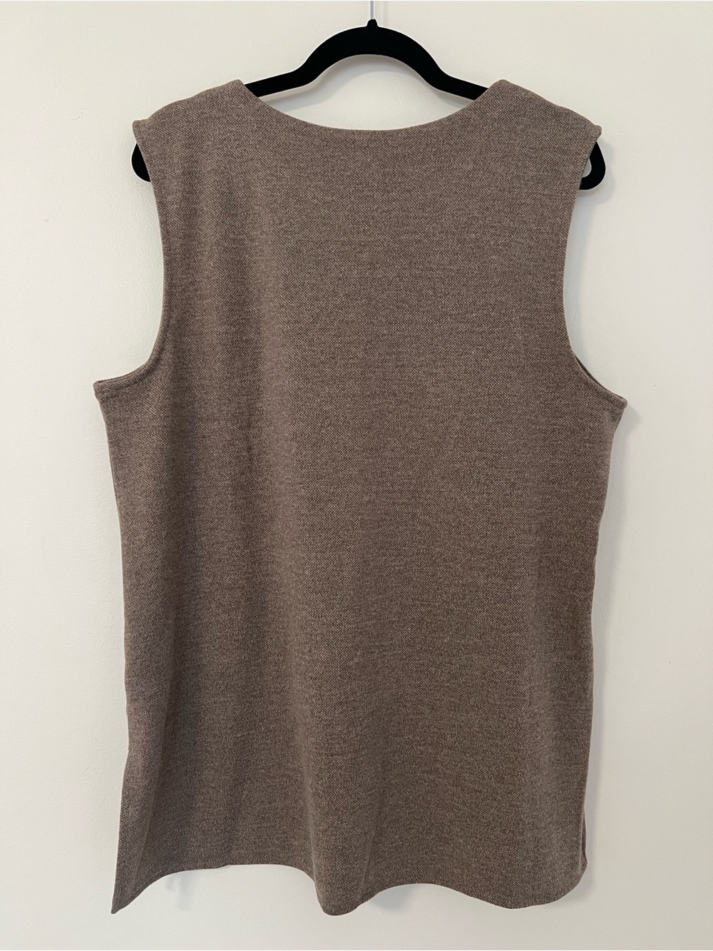 Sleeveless Knit Tank and Wide-Leg Pants Two Piece Set in Taupe Brown - Picture 7 of 10